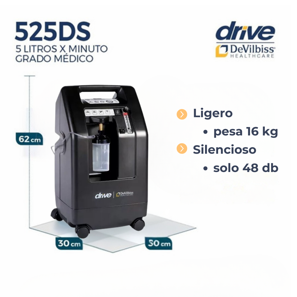 Concentrador 5 Litros Devilbiss 525 DS